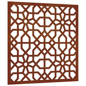 vidaXL Garden Wall Decoration 55x55 cm Corten Steel Moorish Design