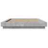 vidaXL Bed Frame without Mattress Concrete Grey 120x200 cm