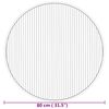 vidaXL Rug Round Natural80 cm Bamboo