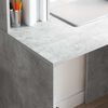 vidaXL Desk with Shelf Concrete Grey 91 x 50 x 149 cm Engineered Wood