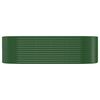 vidaXL Garden Raised Bed Galvanised Steel 249x100x68 cm Green
