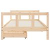 vidaXL Kids Bed Frame with Drawers 90x190 cm Solid Wood Pine