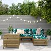 vidaXL 5 Piece Garden Sofa Set Impregnated Wood Pine