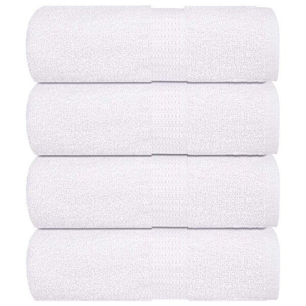 vidaXL Washcloths "FROGN" 4 pcs White 15x21 cm 360 gsm