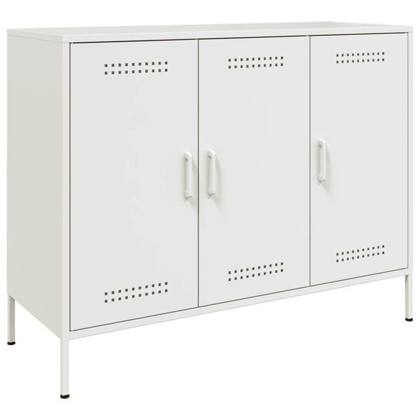 vidaXL Sideboard White 100.5x39x79 cm Steel
