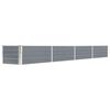 vidaXL Raised Bed | Grey | Galvanised steel | 320x40x45 cm | Durable
