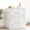 vidaXL Sideboard White 67x39x73 cm Steel