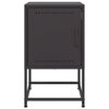 vidaXL Bedside Cabinets 2 pcs Black 36x39x60.5 cm Steel