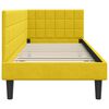 vidaXL Corner Bed Frame with Headboard Yellow 80 x 200 cm Velvet