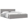 vidaXL Hydraulic Storage Bed Frame without Mattress Light Grey 180x200cm