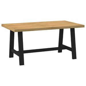 vidaXL Dining Table NOAIN A-Shaped Legs 160x90x75 cm Solid Wood Pine