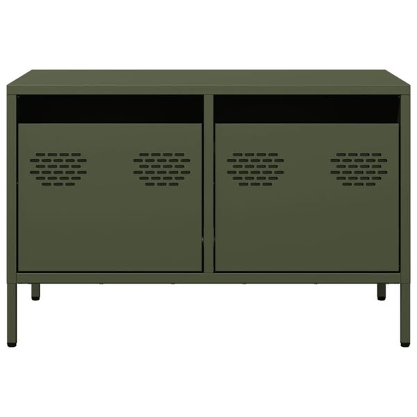 vidaXL TV Cabinet Olive Green 68x39x43.5 cm Cold-rolled Steel