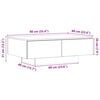 vidaXL Coffee Table Artisan Oak 90x60x31 cm Engineered Wood