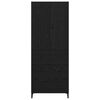 vidaXL Highboard Black Oak 69.5 x 34 x 180 cm Engineered Wood