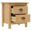 vidaXL Bedside Cabinet Hill 46x35x49.5 cm Solid Pine Wood