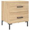 vidaXL Bedside Cabinet Sonoma Oak 40x35x47,5 cm Engineered Wood