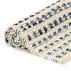 vidaXL Rug Denim Wool 80x150 cm Blue/White