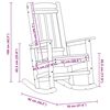 vidaXL Rocking Chair 2 pcs Light Grey 92 x 70 x 108 cm Polyethylene