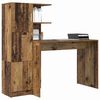 vidaXL Desk 2 pcs Old Wood