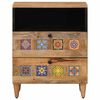 vidaXL Bedside Cabinet Natural 50 x 33 x 60 cm Solid Mango Wood