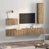 vidaXL Wall TV Cabinet Wall-mounted 4 pcs Artisan Oak Engineered Wood