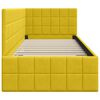vidaXL Corner Bed Frame with Headboard Yellow 80 cm x 200 cm Velvet