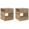 vidaXL End Table 2 pcs Artisan Oak 40.5 x 40 x 45 cm Engineered Wood