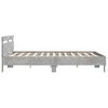 vidaXL Bed Frame without Mattress Concrete Grey 180x200 cm Super King