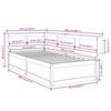 vidaXL Bookcase Bed without Mattress White 75x190cm Solid Wood Pine