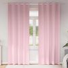 vidaXL Blackout Curtains with Rings 2 pcs Baby Pink 225 x 140 cm