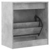 vidaXL Shoe Cabinet Concrete Grey 60x34x63.5 cm Engineered Wood