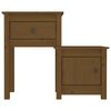 vidaXL Bedside Cabinet Honey Brown 79.5x38x65.5 cm Solid Wood Pine