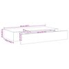 vidaXL Floating Wall Shelf with Drawer Black 48x25x8 cm
