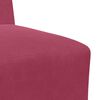 vidaXL Modular Sofa Unit Armless 3 pcs Wine Red 55 x 74 x 82 cm Velvet