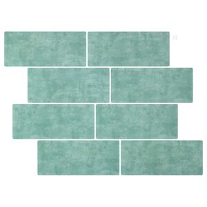 vidaXL Decorative Stickers 50 pcs Grey Green 29 x 21 cm