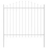 vidaXL Garden Fence White 170 x 150 cm