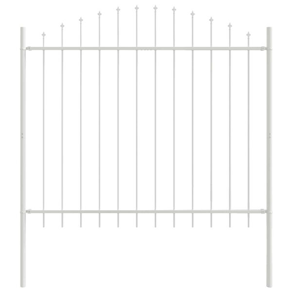vidaXL Garden Fence White 170 x 150 cm