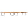 vidaXL Basin Shelf Wall Mounted Steel and Solid Wood Acacia