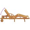 vidaXL Sun Lounger 2 pcs Taupe 200 x 67 x 84cm Solid Acacia wood