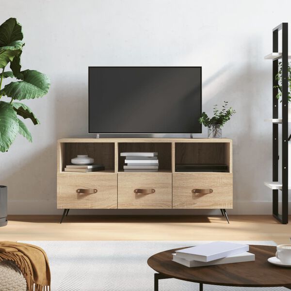 vidaXL TV Cabinet Sonoma Oak 102x36x50 cm Engineered Wood