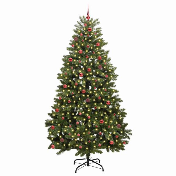 vidaXL Artificial Christmas Tree Green 270 cm PVC and Metal