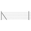 vidaXL Chainlink Fence with Concrete Base 10 x 0.6 m PVC-Coated Steel
