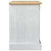 vidaXL Shoe Cabinet Corona White 99 x 32 x 49 cm Solid Pine Wood
