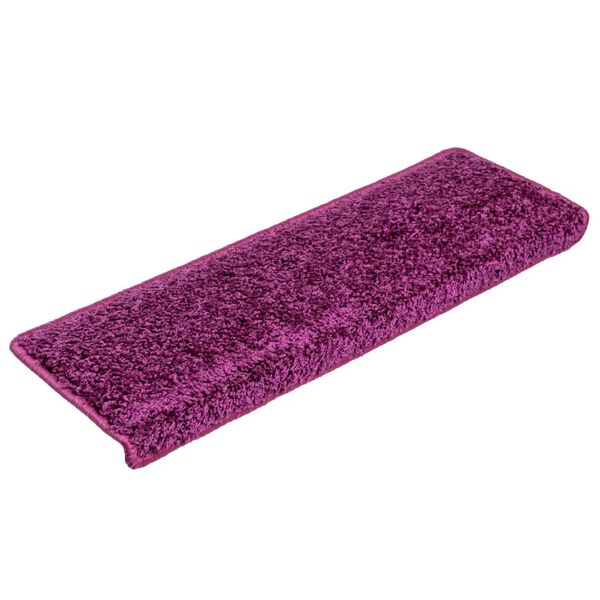 vidaXL Stair Mats 10 pcs 65x21x4 cm Violet Rectangular Edge