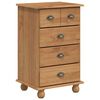 vidaXL Chest of Drawer 5-Drawer ASKIM Brown 48.5 x 40 x 79 cm