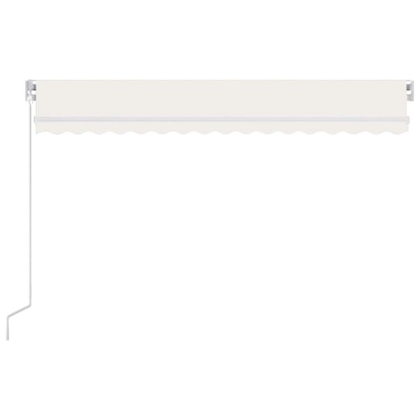 vidaXL Manual Retractable Awning 450x300 cm Cream