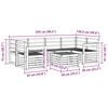 vidaXL Sofa Sets 7 pcs Natural Solid Acacia Wood