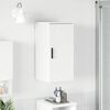 vidaXL Bathroom Cabinet Wall-mounted with Door White 30 x 31.5 x 61 cm