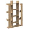 vidaXL Book Cabinet Artisan Oak 86x25.5x140 cm Engineered Wood
