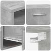 vidaXL TV Cabinet Set with Drawer FLORIN Concrete Grey Engineered Wood